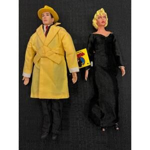 Dick Tracy & Breathless Mahoney Dolls Disney Madonna and Warren Beaty 13” VGC